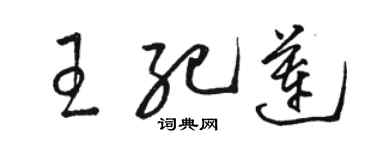 骆恒光王纪莲草书个性签名怎么写