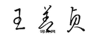 骆恒光王善贞草书个性签名怎么写