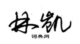 朱锡荣林凯草书个性签名怎么写