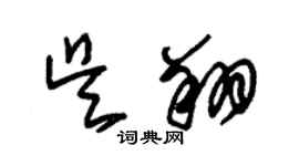 朱锡荣吴翔草书个性签名怎么写