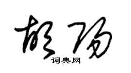 朱锡荣胡阳草书个性签名怎么写