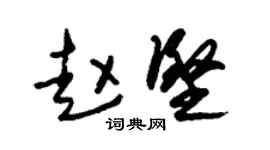 朱锡荣赵坚草书个性签名怎么写