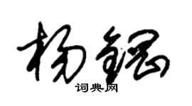 朱锡荣杨钢草书个性签名怎么写