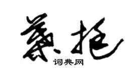 朱锡荣叶挺草书个性签名怎么写