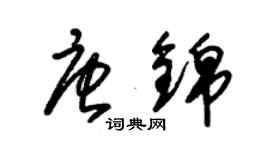 朱锡荣唐锦草书个性签名怎么写