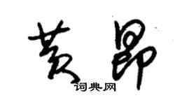 朱锡荣黄昂草书个性签名怎么写