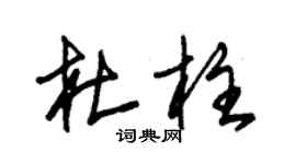 朱锡荣杜柱草书个性签名怎么写
