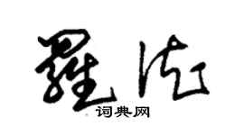 朱锡荣罗德草书个性签名怎么写