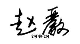 朱锡荣赵严草书个性签名怎么写
