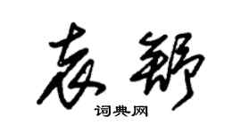 朱锡荣袁舒草书个性签名怎么写