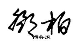 朱锡荣邓柏草书个性签名怎么写