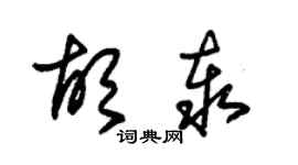 朱锡荣胡泰草书个性签名怎么写