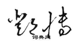 骆恒光邓博草书个性签名怎么写