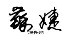 朱锡荣苏婕草书个性签名怎么写