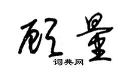 朱锡荣顾量草书个性签名怎么写