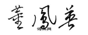 骆恒光董凤英草书个性签名怎么写