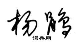 朱锡荣杨鹃草书个性签名怎么写