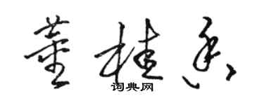骆恒光董桂香草书个性签名怎么写