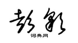 朱锡荣彭彩草书个性签名怎么写