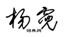 朱锡荣杨霓草书个性签名怎么写
