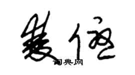 朱锡荣双优草书个性签名怎么写