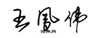朱锡荣王凤伟草书个性签名怎么写