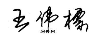 朱锡荣王伟标草书个性签名怎么写