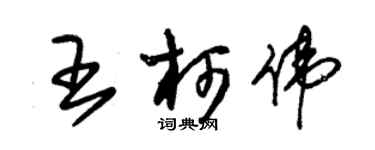 朱锡荣王柯伟草书个性签名怎么写