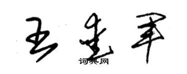 朱锡荣王爱军草书个性签名怎么写