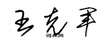 朱锡荣王克军草书个性签名怎么写