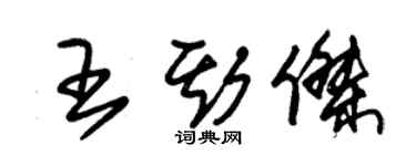 朱锡荣王斯杰草书个性签名怎么写
