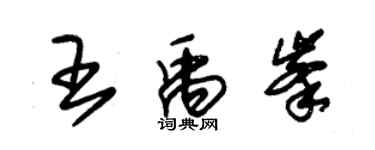 朱锡荣王禹峰草书个性签名怎么写