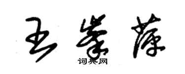 朱锡荣王峰萍草书个性签名怎么写