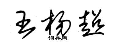 朱锡荣王杨超草书个性签名怎么写