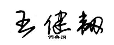 朱锡荣王健韧草书个性签名怎么写