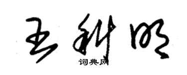 朱锡荣王科明草书个性签名怎么写
