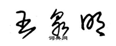 朱锡荣王泉明草书个性签名怎么写