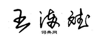 朱锡荣王满斌草书个性签名怎么写