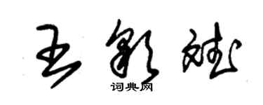 朱锡荣王彩斌草书个性签名怎么写