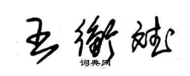 朱锡荣王衡斌草书个性签名怎么写