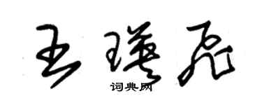 朱锡荣王瑛飞草书个性签名怎么写