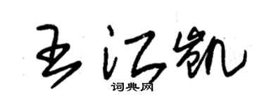 朱锡荣王江凯草书个性签名怎么写