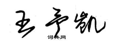 朱锡荣王予凯草书个性签名怎么写