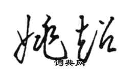 骆恒光姚超草书个性签名怎么写