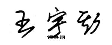 朱锡荣王宇斯草书个性签名怎么写