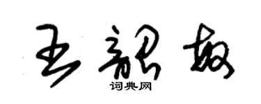 朱锡荣王韶敏草书个性签名怎么写