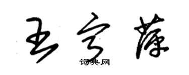 朱锡荣王宁萍草书个性签名怎么写