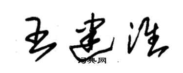 朱锡荣王建淮草书个性签名怎么写