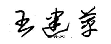 朱锡荣王建苹草书个性签名怎么写