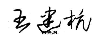朱锡荣王建杭草书个性签名怎么写